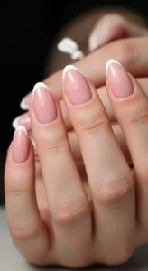 Micro-French Almond Tips
