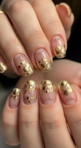 Minimalist Gold Foil Flakes