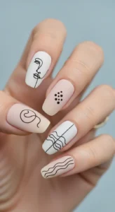 Minimalist Line Art Press-On Nails