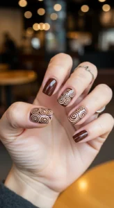 Mocha Swirl Art