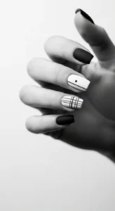 Modern Minimalist Black and White Negative Space
