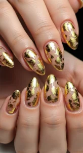 Nude Base With Gold Foil