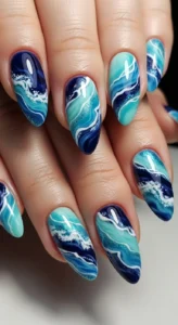 Ocean Wave Blue Marble