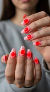 Red Aura Nails
