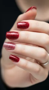 Red Glitter Ombre