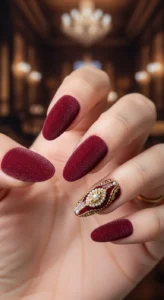 Rich Velvet Texture Press-On Nails