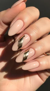 Single Gold Foil Stroke