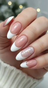 Snowy White French Tips