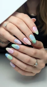 Soft Pastel Aura Nails