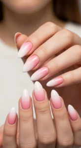 Soft Pink Ombre Nails