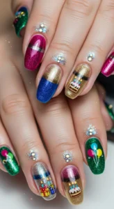 Velvet Cat Eye Birthday Nails Trend