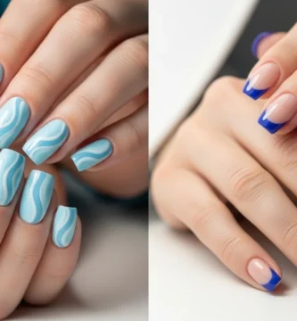 blue nails