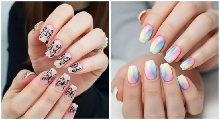 butterfly nails