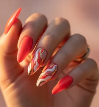 coral nails