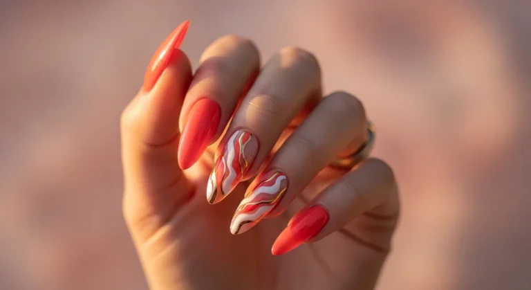 coral nails