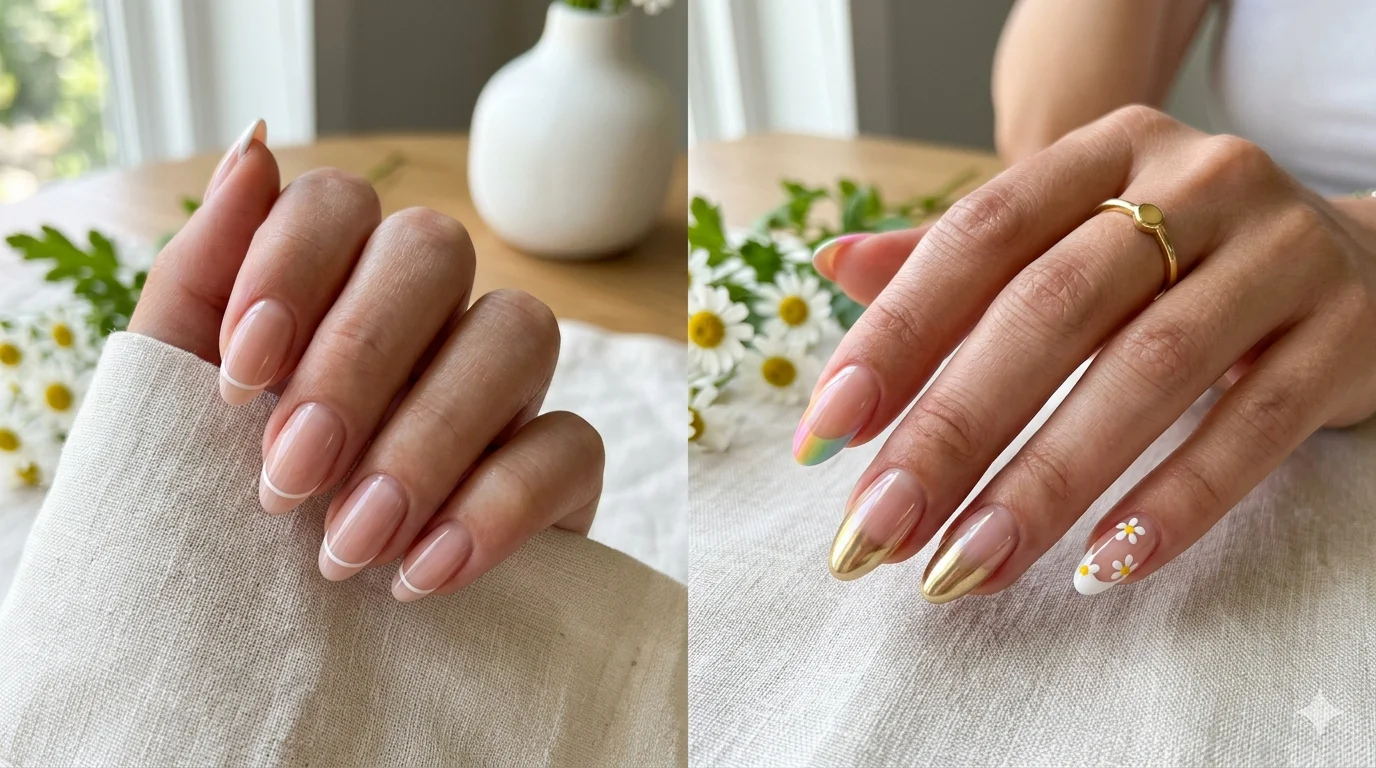 french tip nails