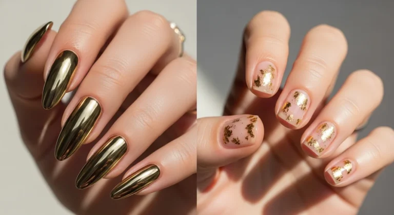 gold nails