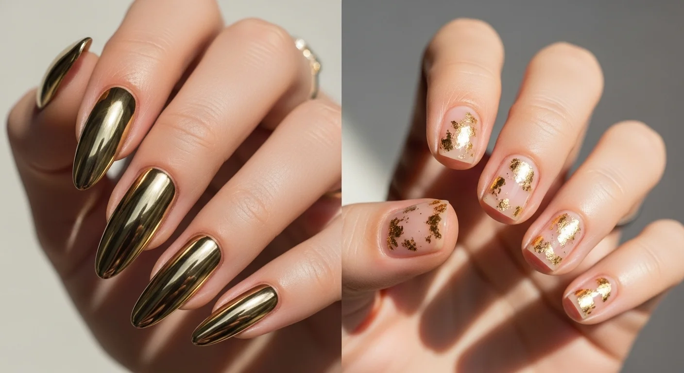 gold nails