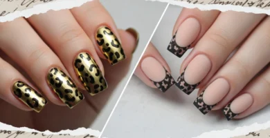 leopard nails
