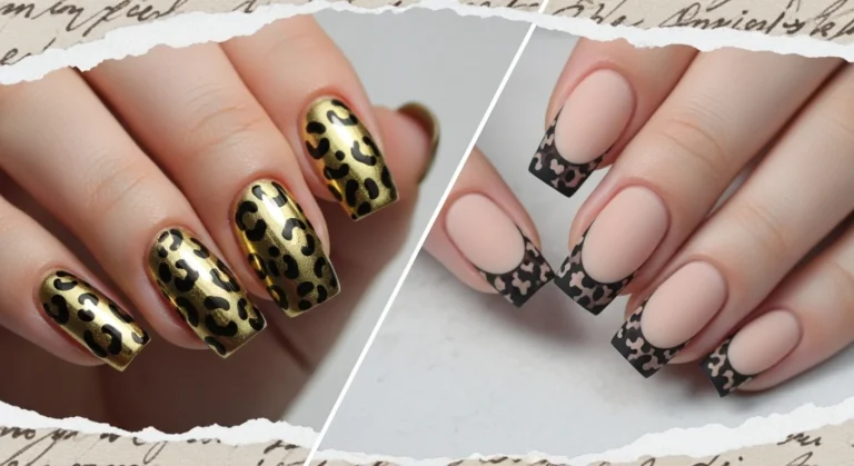 leopard nails
