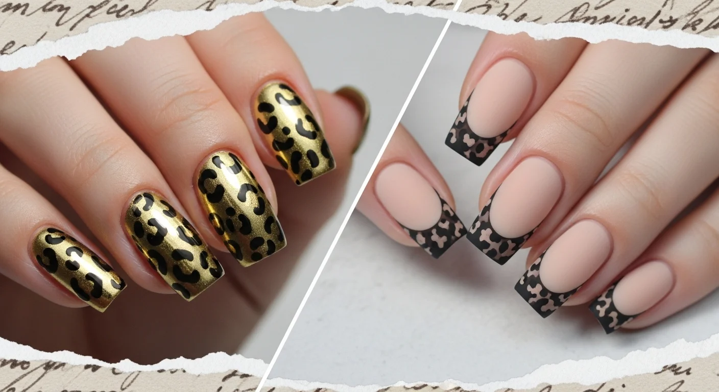 leopard nails