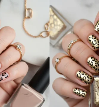 leopard print nails