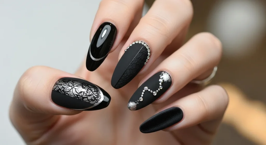 nails black