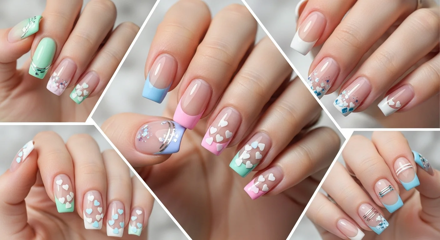 short acrylic nails