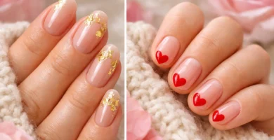 valentines nails