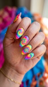 05. Bright Neon Tie-Dye Patterns