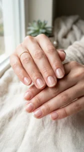 Clear Glossy Natural Nails