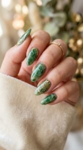 06. Elegant Green Jade Stone Look