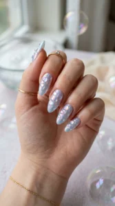 Soap Bubbles Nail Art