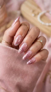 5. Sparkly Pink Glitter Ombre