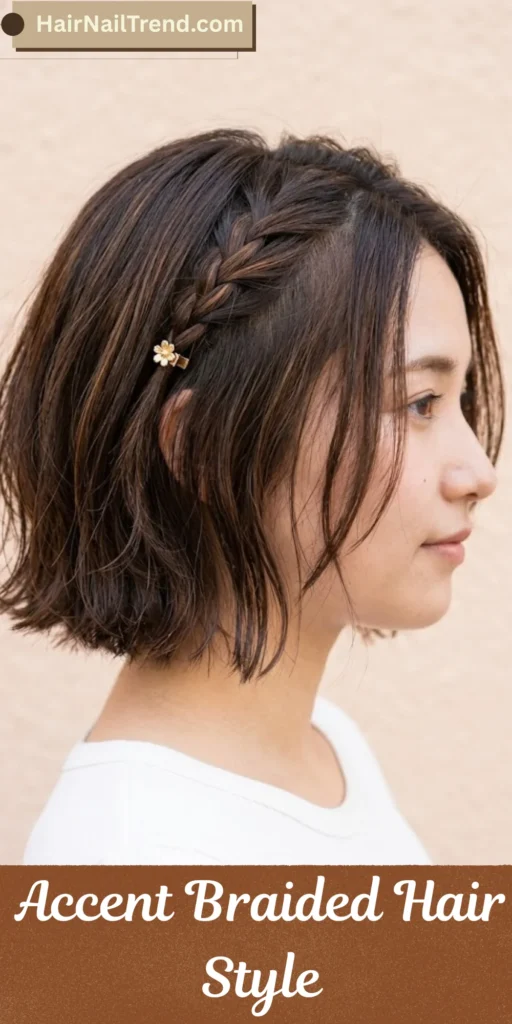 Accent Braided Hair Style