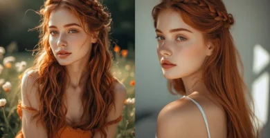Auburn Glow Hairstyle