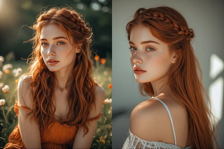 Auburn Glow Hairstyle