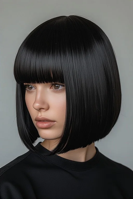 Blunt Cut Varsity Bob Hairstyle