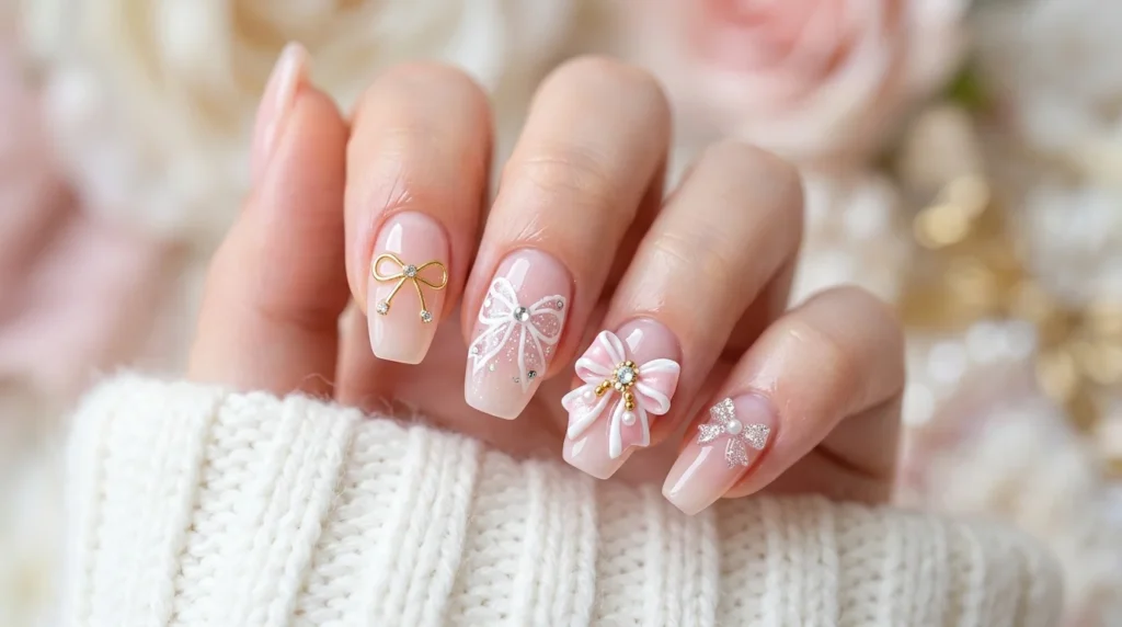 Bow Nails Ideas