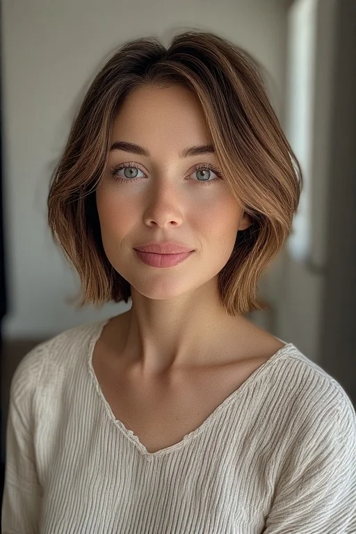Classic Bixie Cut Hairstyle Soft Layers