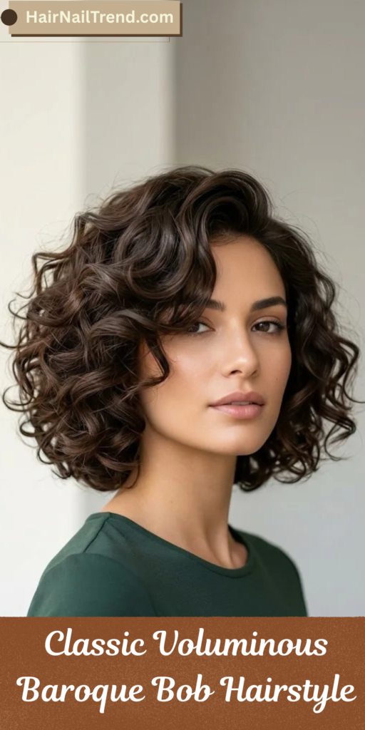 Classic Voluminous Baroque Bob Hairstyle