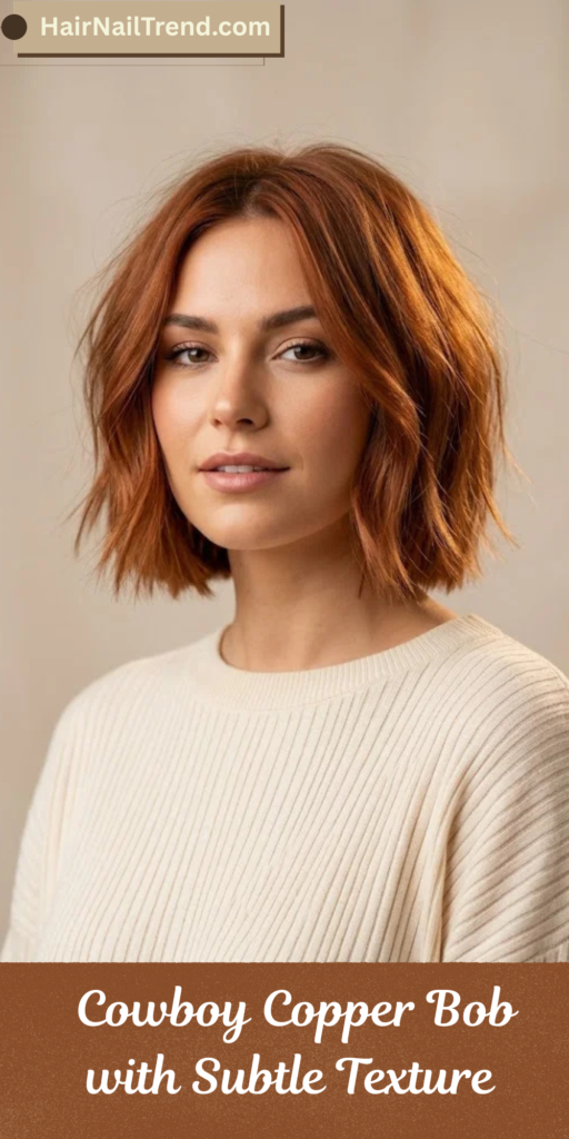 Cowboy Copper Bob with Subtle Texture