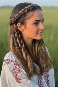 Double French Braid Crowns