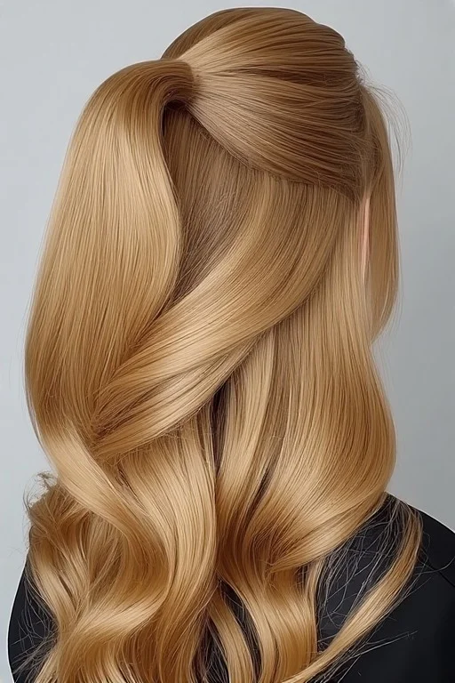 Honey Blonde High Ponytail (Chic and Clean)
