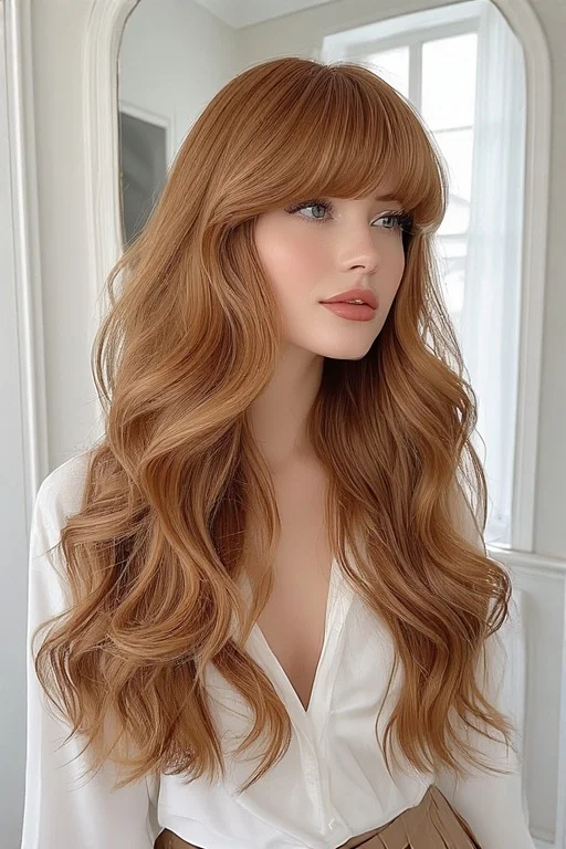 Long Bardot Style Birkin Bangs