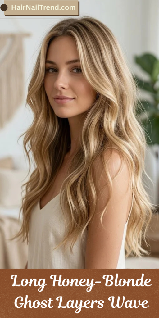 Long Honey-Blonde Ghost Layers Wave