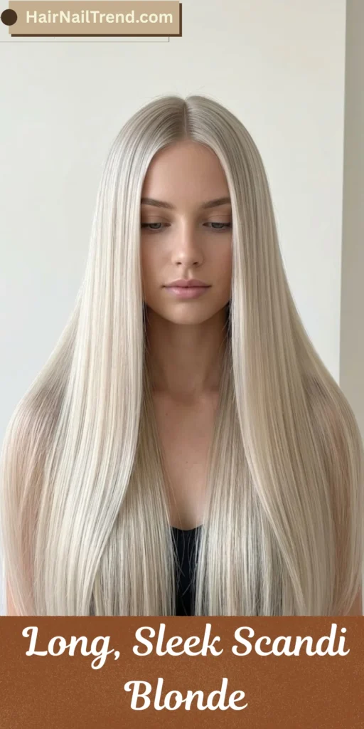 Long, Sleek Scandi Blonde