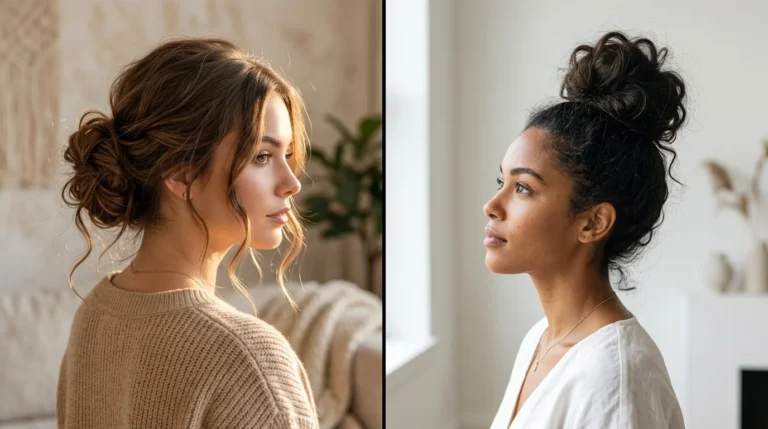Messy Bun Hair Ideas