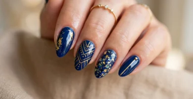 Navy Nails Trends