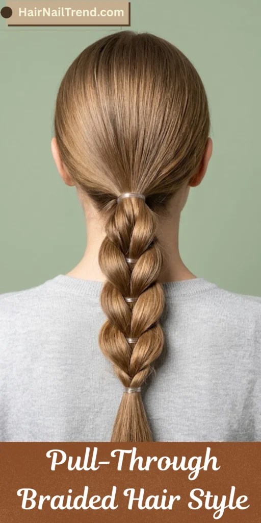 Pull-Through Braided Hair Style